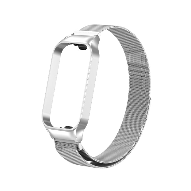 For Redmi Band 2 Milan Magnetic Metal Watch Band(Silver) - Smart Wear by PMC Jewellery | Online Shopping South Africa | PMC Jewellery