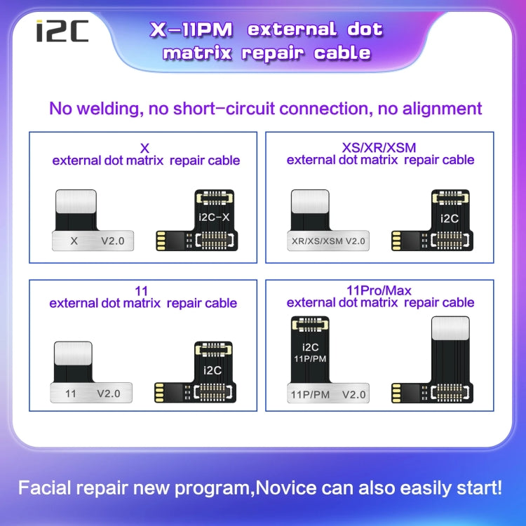 For iPhone 11 i2C MC12 SK-BOX Dot-matrix Flex Cable V2.0 - Test Tools by i2C | Online Shopping South Africa | PMC TechLife | Buy Now Pay Later Mobicred