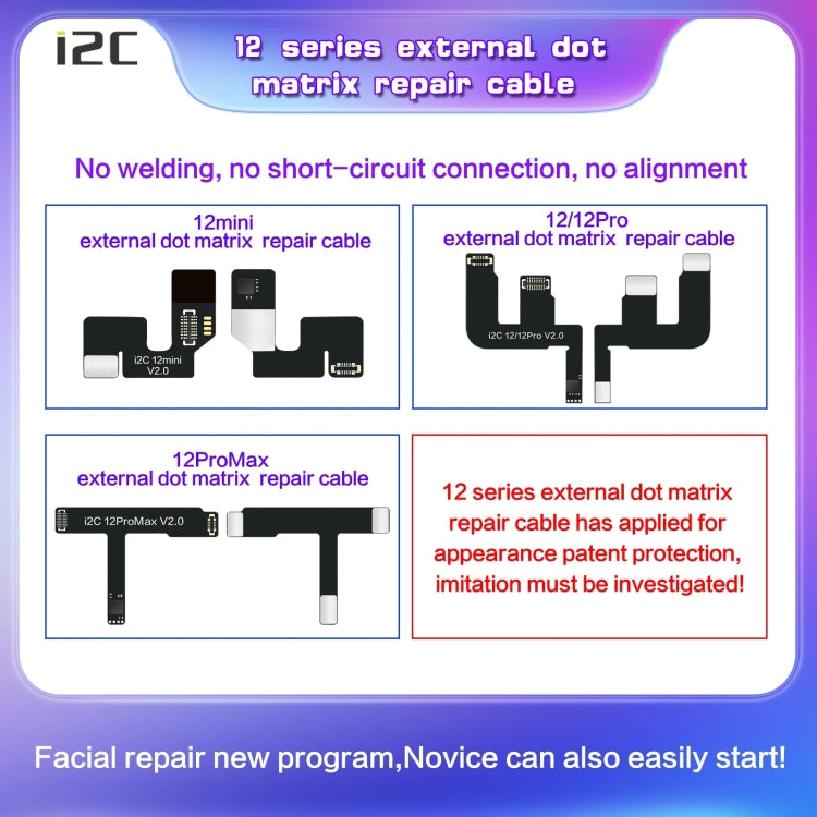 For iPhone 11 i2C MC12 SK-BOX Dot-matrix Flex Cable V2.0 - Test Tools by i2C | Online Shopping South Africa | PMC TechLife | Buy Now Pay Later Mobicred
