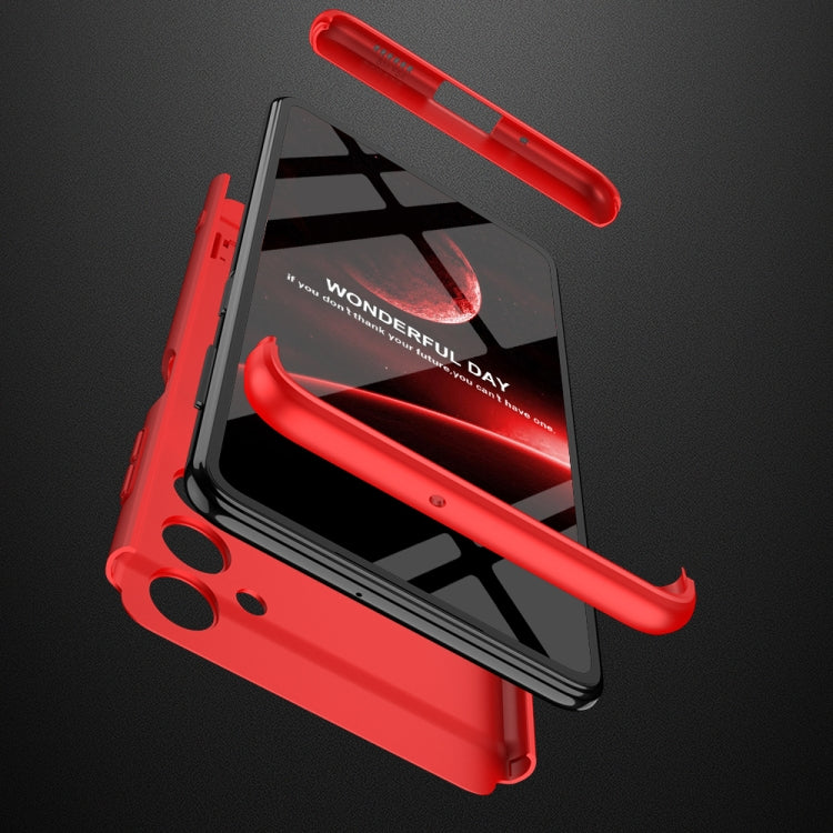 For Samsung Galaxy F54 GKK Three Stage Splicing Full Coverage PC Phone Case(Black Red) - Galaxy Phone Cases by GKK | Online Shopping South Africa | PMC Jewellery