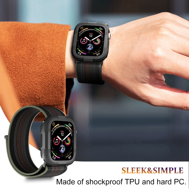 For Apple Watch Series 8 & 7 45mm Armor Frame Watch Case(Black) - Smart Wear by PMC TechLife | Online Shopping South Africa | PMC TechLife