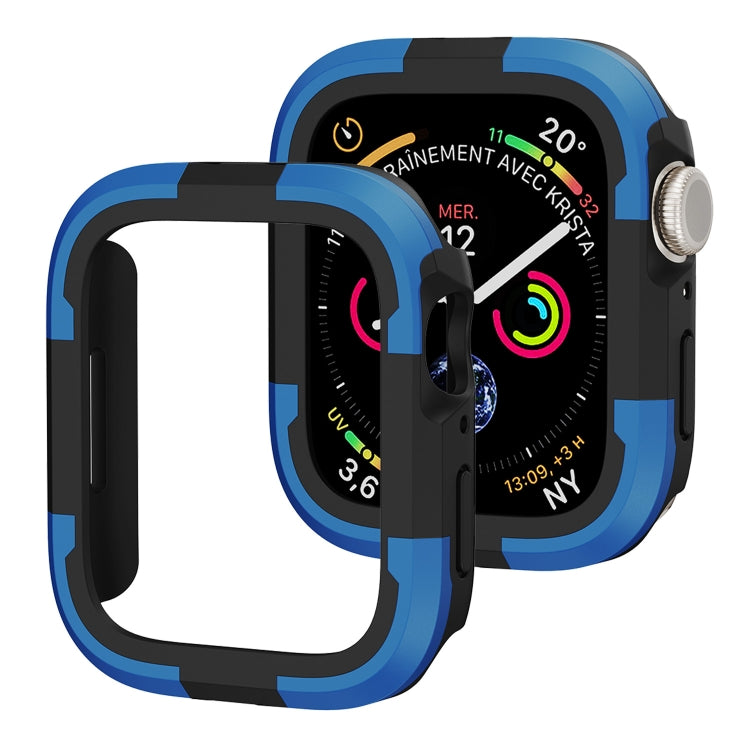 For Apple Watch Ultra 49mm Armor Frame Watch Case(Blue) - Smart Wear by PMC Jewellery | Online Shopping South Africa | PMC Jewellery