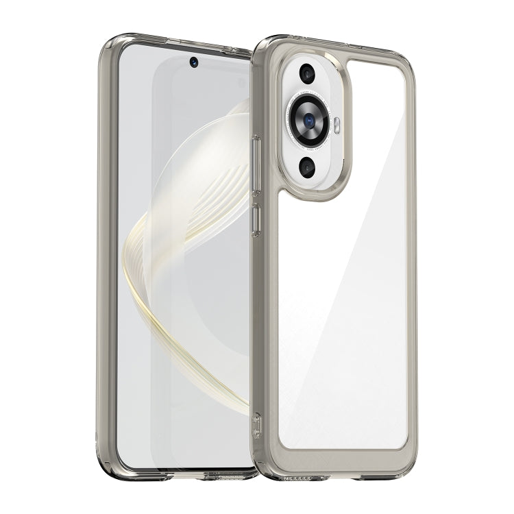 For Huawei Nova 11 Colorful Series Acrylic + TPU Phone Case(Transparent Grey) - Huawei Cases by PMC Jewellery | Online Shopping South Africa | PMC Jewellery