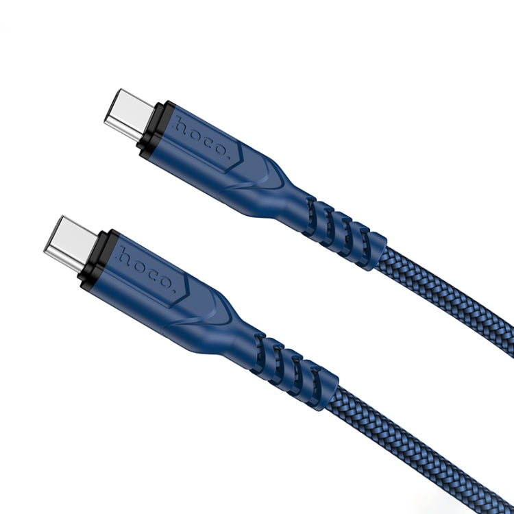 hoco X59 Victory 60W USB-C / Type-C to USB-C / Type-C Charging Data Dable, Length:2m(Blue) - USB-C & Type-C Cable by hoco | Online Shopping South Africa | PMC Jewellery