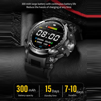 LC16 1.32 inch IP68 Waterproof Sports Outdoor Sport Smart Watch, Support Bluetooth Calling / Heart Rate Monitoring(Black) - Smart Wear by PMC Jewellery | Online Shopping South Africa | PMC Jewellery