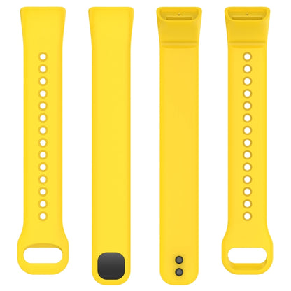 For Mambo Band 5 / 5S Solid Color Silicone Replacement Watch Band(Yellow) - Smart Wear by PMC Jewellery | Online Shopping South Africa | PMC Jewellery