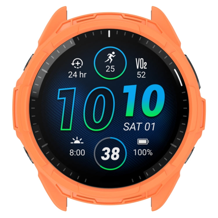 For Garmin Forerunner 965 Armor Hollow Watch Protective Case(Orange) - Watch Cases by PMC Jewellery | Online Shopping South Africa | PMC Jewellery