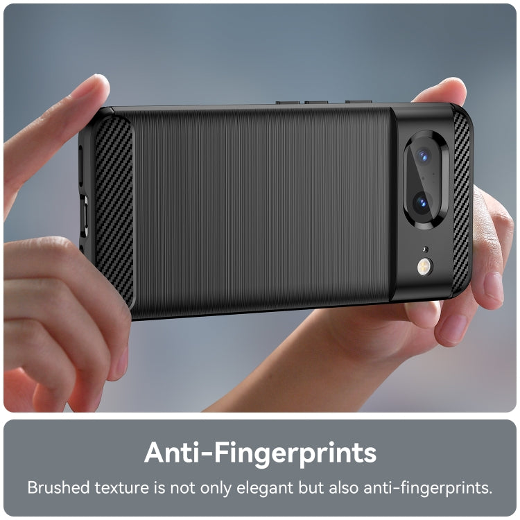 For Google Pixel 8 Carbon Fiber Brushed Texture TPU Case(Black) - free shipping - PMC TechLife - Order now!