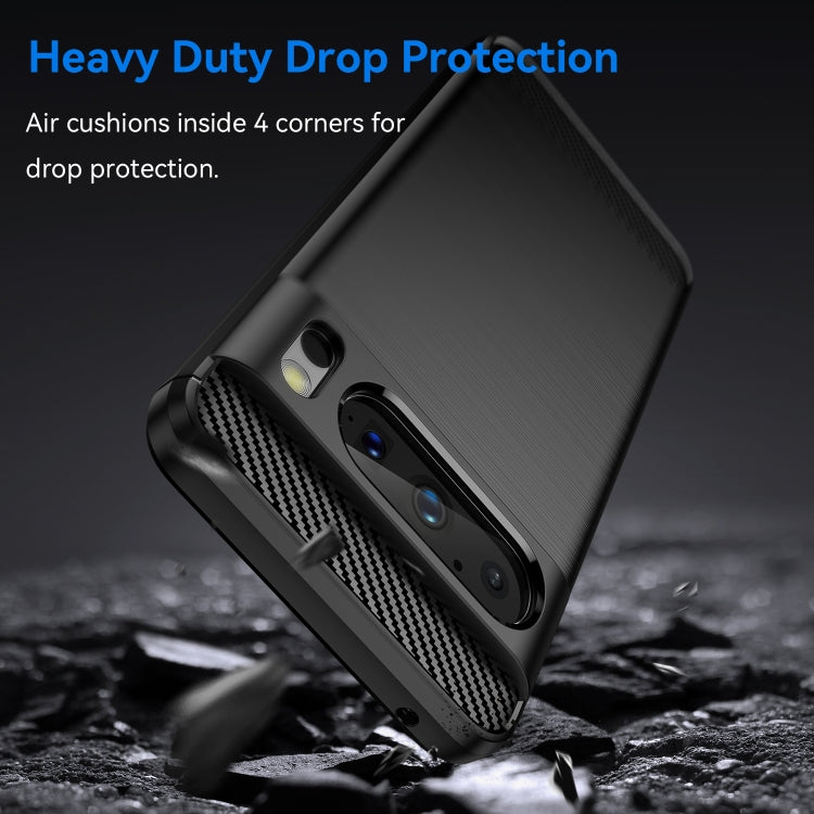 For Google Pixel 8 Pro Carbon Fiber Brushed Texture TPU Case(Black) - free shipping - PMC TechLife - Order now!