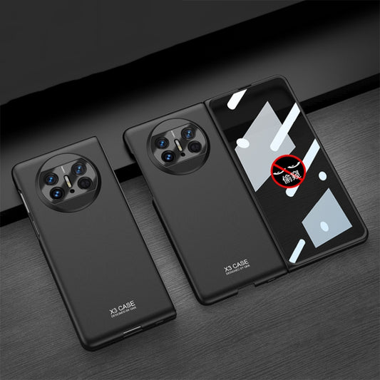 For Huawei Mate X3 GKK Peep-proof Integrated Ultra-thin Full Coverage Phone Flip Case(Black) - Huawei Cases by GKK | Online Shopping South Africa | PMC Jewellery
