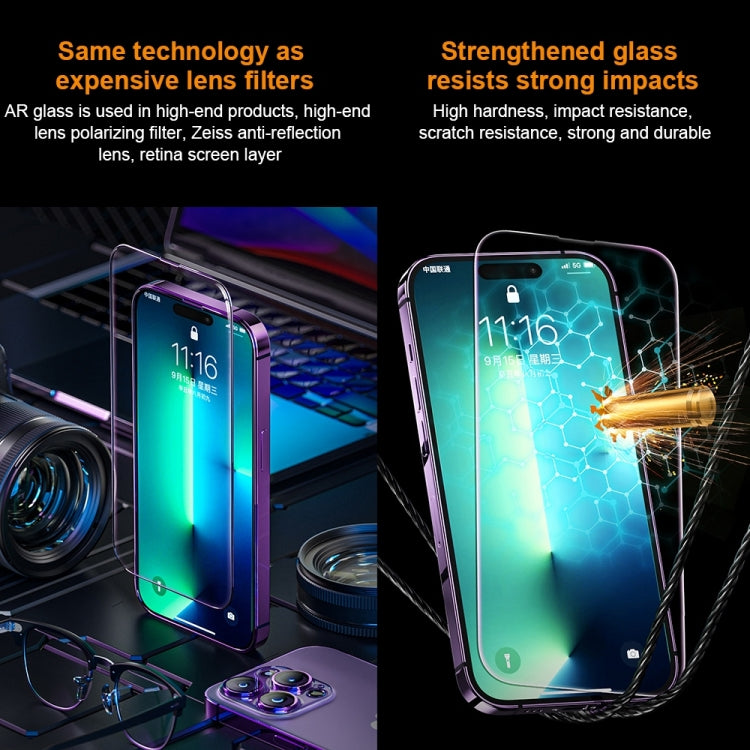 For iPhone 13 WK WTP-070 King Kong Vacha 9D Curved AR Frosted Tempered Glass Film(Black) - iPhone 13 Tempered Glass by WK | Online Shopping South Africa | PMC Jewellery