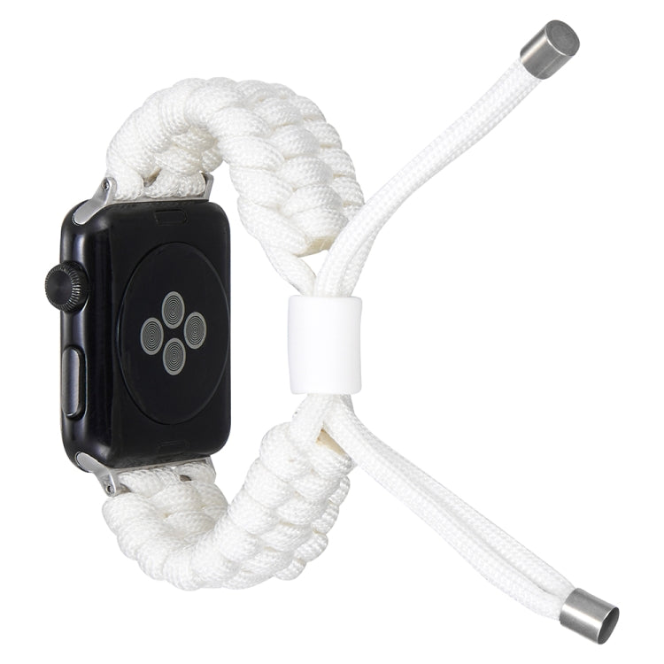 Stretch Plain Silicone Bean Watch Band For Apple Watch 8 41mm(White) -  by PMC TechLife | Online Shopping South Africa | PMC TechLife