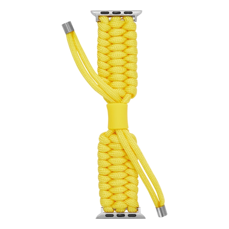 Stretch Plain Silicone Bean Watch Band For Apple Watch 8 45mm(Yellow) -  by PMC Jewellery | Online Shopping South Africa | PMC Jewellery