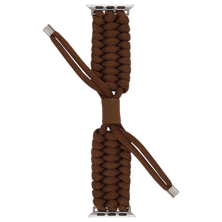 Stretch Plain Silicone Bean Watch Band For Apple Watch 8 45mm(Coffee Brown) -  by PMC TechLife | Online Shopping South Africa | PMC TechLife