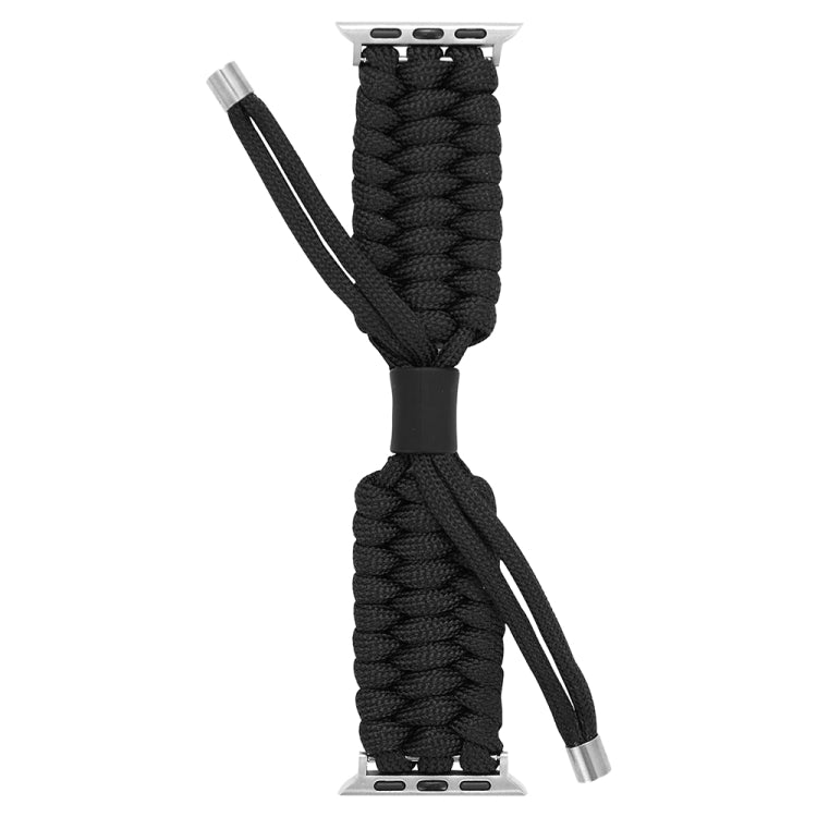 Stretch Plain Silicone Bean Watch Band For Apple Watch SE 44mm(Black) -  by PMC TechLife | Online Shopping South Africa | PMC TechLife