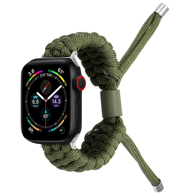 Stretch Plain Silicone Bean Watch Band For Apple Watch 6 44mm(Army Green) -  by PMC TechLife | Online Shopping South Africa | PMC TechLife