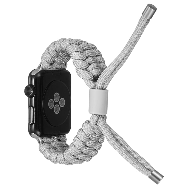 Stretch Plain Silicone Bean Watch Band For Apple Watch 4 44mm(Grey White) -  by PMC TechLife | Online Shopping South Africa | PMC TechLife