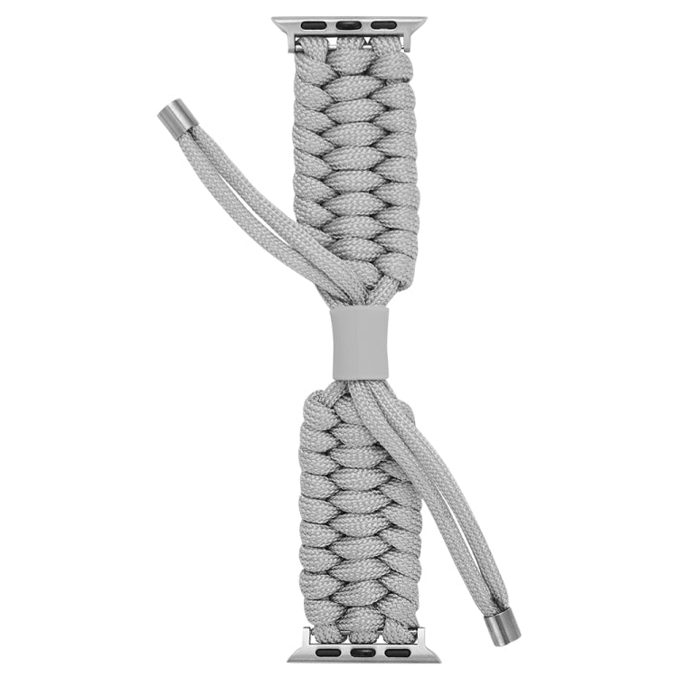 Stretch Plain Silicone Bean Watch Band For Apple Watch 4 44mm(Grey White) -  by PMC TechLife | Online Shopping South Africa | PMC TechLife