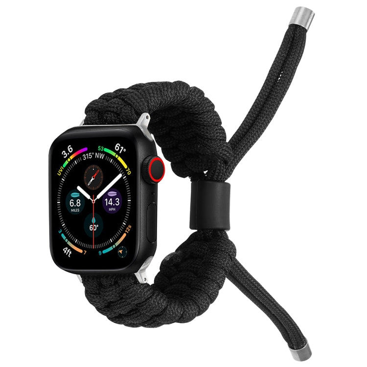 Stretch Plain Silicone Bean Watch Band For Apple Watch 3 38mm(Black) -  by PMC TechLife | Online Shopping South Africa | PMC TechLife