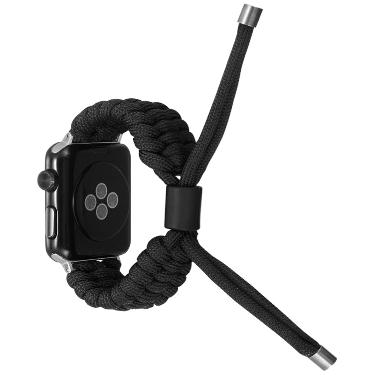 Stretch Plain Silicone Bean Watch Band For Apple Watch 2 38mm(Black) -  by PMC TechLife | Online Shopping South Africa | PMC TechLife