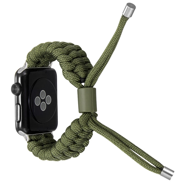 Stretch Plain Silicone Bean Watch Band For Apple Watch 38mm(Army Green) -  by PMC TechLife | Online Shopping South Africa | PMC TechLife