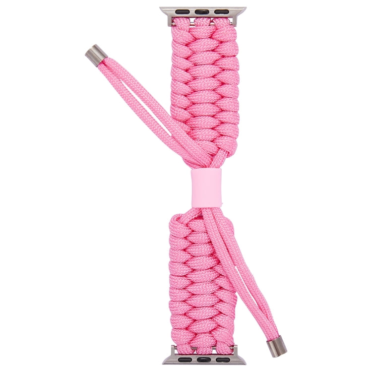Stretch Plain Silicone Bean Watch Band For Apple Watch 9 45mm(Light Pink) - Watch Bands by PMC TechLife | Online Shopping South Africa | PMC TechLife