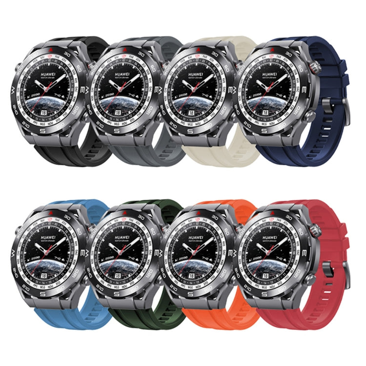 3pcs Longer Style For Huawei Watch Ultimate Silicone Replacement Watch Band(Navy Blue) -  by PMC TechLife | Online Shopping South Africa | PMC TechLife