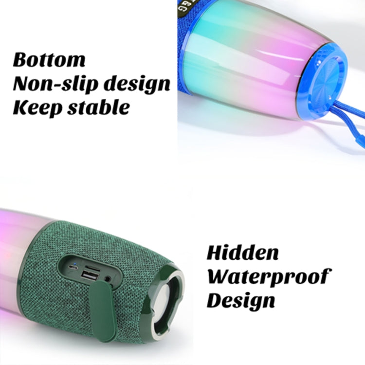 T&G TG644 5W High Power RGB Light Portable Bluetooth Speaker(Gery) - Waterproof Speaker by T&G | Online Shopping South Africa | PMC Jewellery