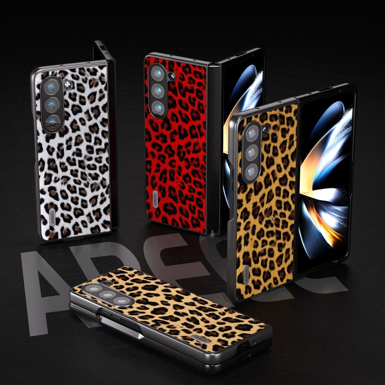 For Samsung Galaxy Z Fold5 ABEEL Black Edge Leopard Phone Case(Champagne Gold) - free shipping - PMC TechLife - Order now!