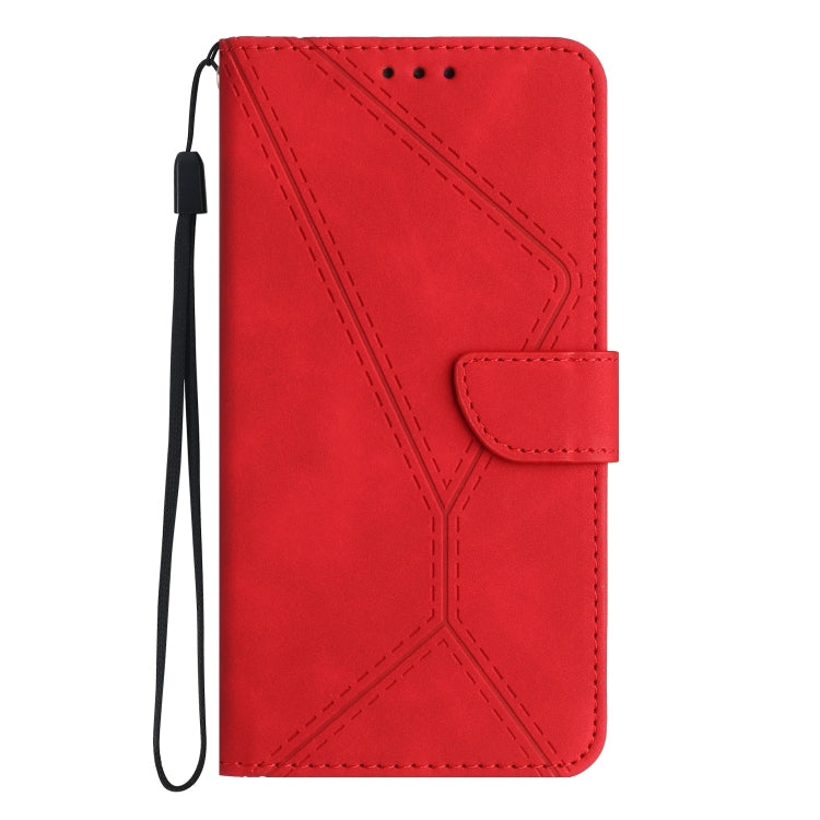 For iPhone 14 Stitching Embossed Leather Phone Case(Red) - iPhone 14 Cases by PMC Jewellery | Online Shopping South Africa | PMC Jewellery