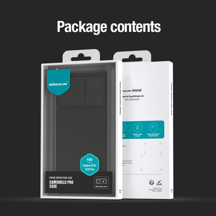 For Xiaomi Redmi K70 / K70 Pro NILLKIN CamShield Pro PC Phone Case(Blue) - Xiaomi Cases by NILLKIN | Online Shopping South Africa | PMC TechLife | Buy Now Pay Later Mobicred