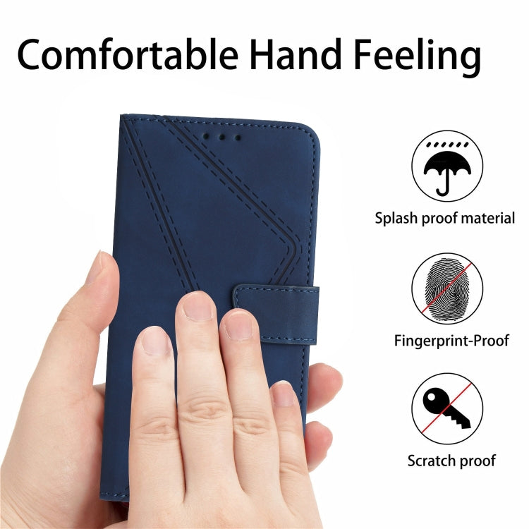 For Samsung Galaxy S21+ 5G Stitching Embossed Leather Phone Case(Blue) - free shipping - PMC TechLife - Order now!