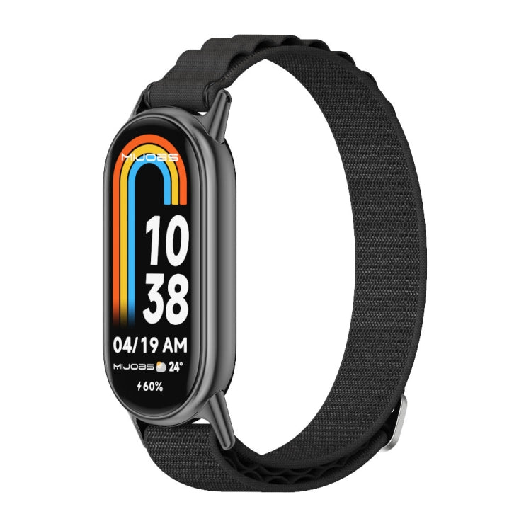 For Xiaomi Mi Band 8 Mijobs Nylon Breathable Watch Band(Black) -  by MIJOBS | Online Shopping South Africa | PMC Jewellery