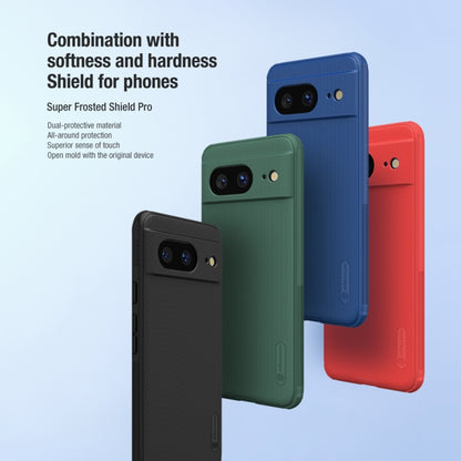 For Google Pixel 8 NILLKIN Frosted Shield Pro PC + TPU Phone Case(Green) - Google Cases by NILLKIN | Online Shopping South Africa | PMC Jewellery