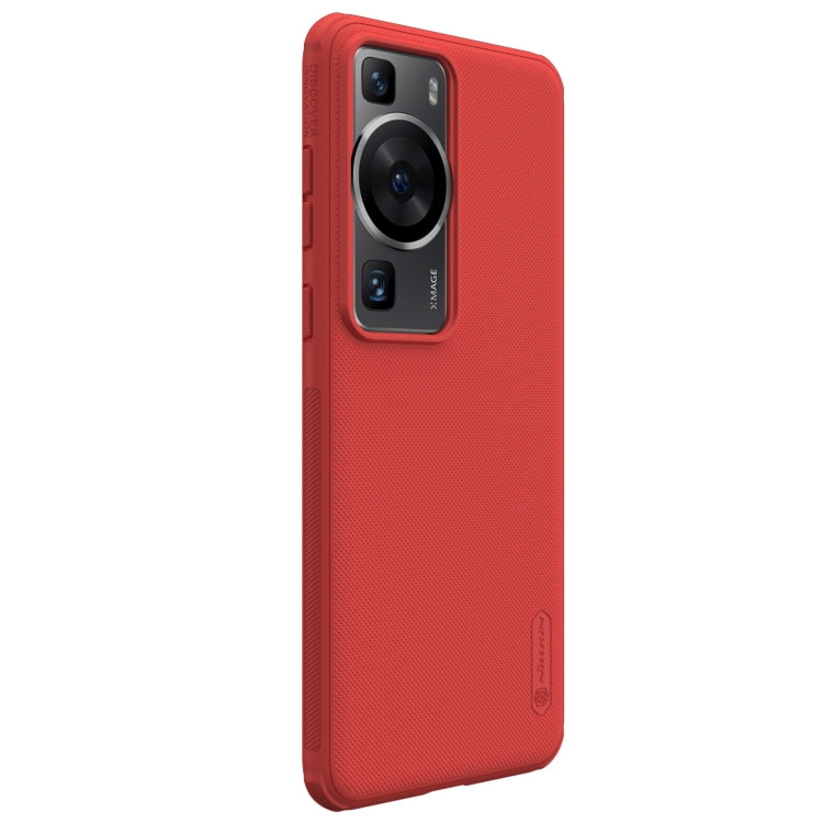 For Huawei P60 Pro / P60 NILLKIN Frosted Shield Pro PC + TPU Phone Case(Red) - Huawei Cases by NILLKIN | Online Shopping South Africa | PMC Jewellery