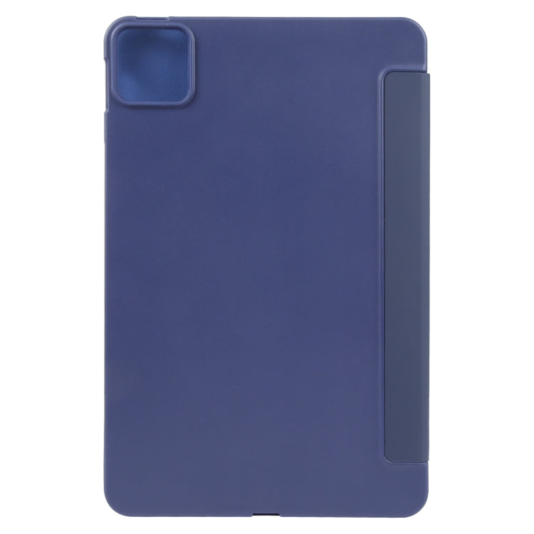 For Xiaomi Pad 6 / Pad 6 Pro Three-fold Holder Flip Tablet Leather Case(Dark Blue) -  by PMC Jewellery | Online Shopping South Africa | PMC Jewellery