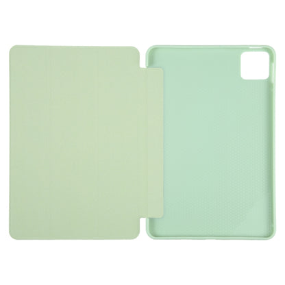 For Xiaomi Pad 6 / Pad 6 Pro Three-fold Holder Flip Tablet Leather Case(Mint Green) -  by PMC Jewellery | Online Shopping South Africa | PMC Jewellery