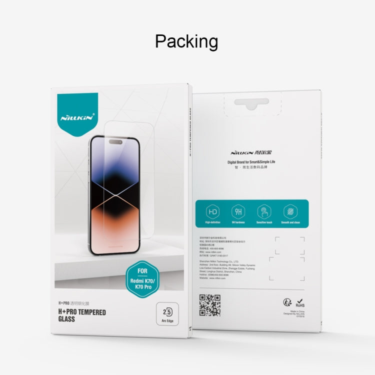 For Xiaomi Redmi K70 / K70 Pro NILLKIN H+Pro 0.2mm 9H Explosion-proof Tempered Glass Film -  by NILLKIN | Online Shopping South Africa | PMC Jewellery