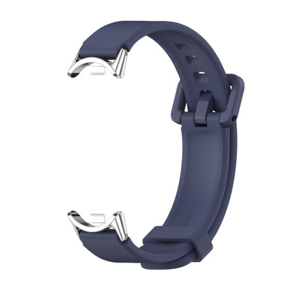 For Xiaomi Mi Band 8 Mijobs Silicone Breathable Watch Band(Midnight Blue+Silver) -  by MIJOBS | Online Shopping South Africa | PMC Jewellery