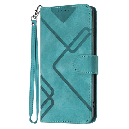 For Honor 70 Lite Line Pattern Skin Feel Leather Phone Case(Light Blue) - Honor Cases by PMC Jewellery | Online Shopping South Africa | PMC Jewellery