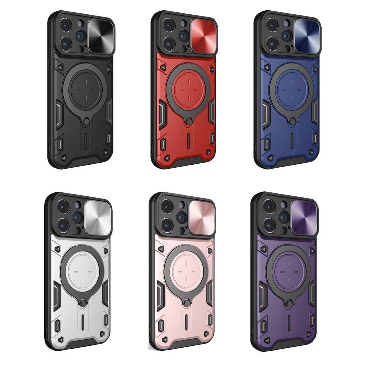 For iPhone 14 Pro Max CD Texture Sliding Camshield Magnetic Holder Phone Case(Red) - free shipping - PMC TechLife - Order now!