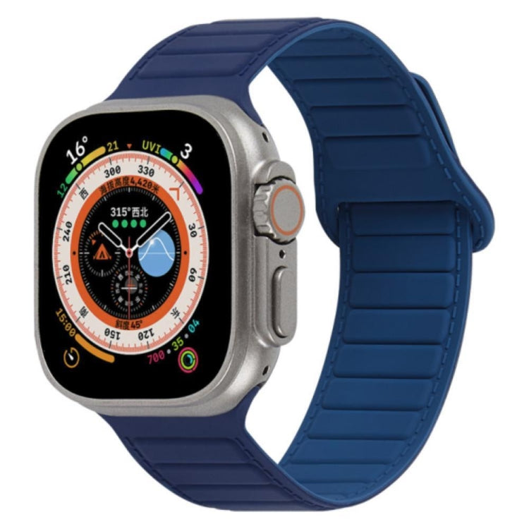 For Apple Watch Ultra 49mm Loop Magnetic Silicone Watch Band(Navy Blue) - Watch Bands by PMC TechLife | Online Shopping South Africa | PMC TechLife