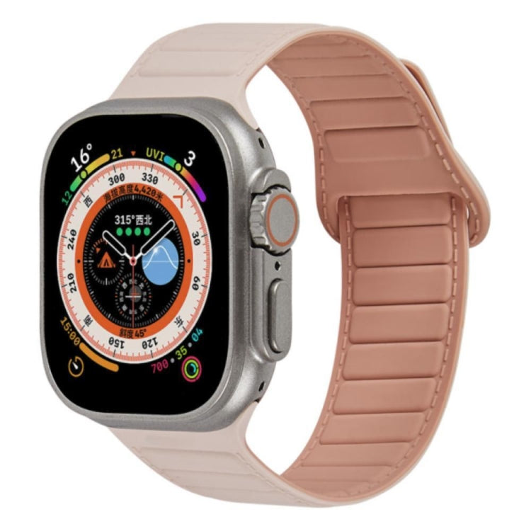 For Apple Watch 6 40mm Loop Magnetic Silicone Watch Band(Pink) - Watch Bands by PMC TechLife | Online Shopping South Africa | PMC TechLife