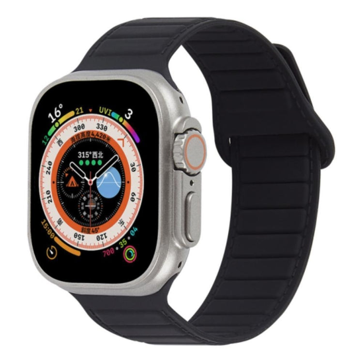 For Apple Watch 2 38mm Loop Magnetic Silicone Watch Band(Black) - Watch Bands by PMC TechLife | Online Shopping South Africa | PMC TechLife