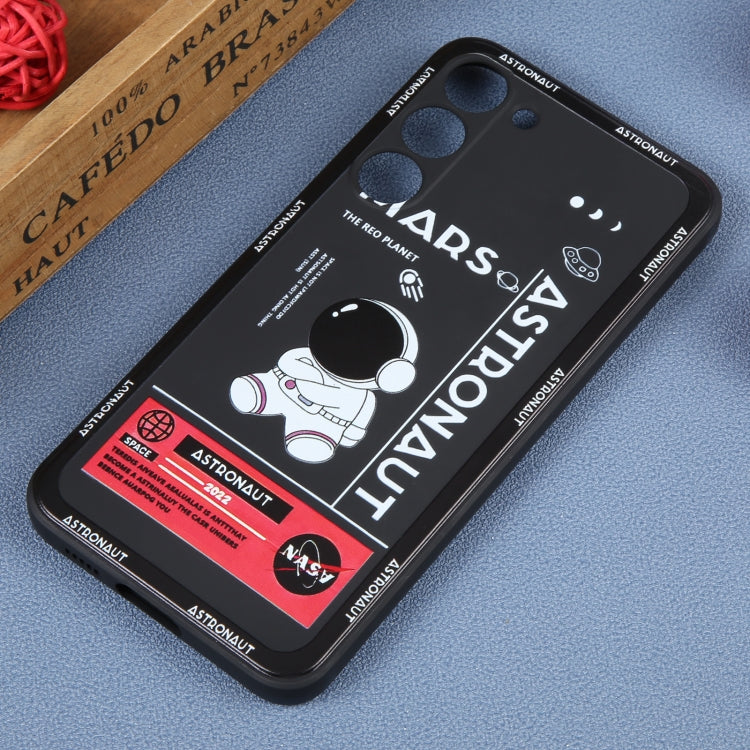 For Samsung Galaxy A51 Astronaut Pattern Silicone Straight Edge Phone Case(Mars Astronaut-Black) - free shipping - PMC TechLife - Order now!