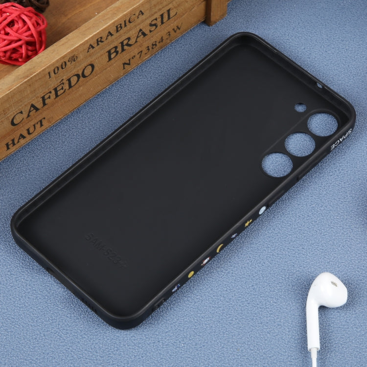 For Samsung Galaxy A21s Astronaut Pattern Silicone Straight Edge Phone Case(Planet Landing-Black) - free shipping - PMC TechLife - Order now!