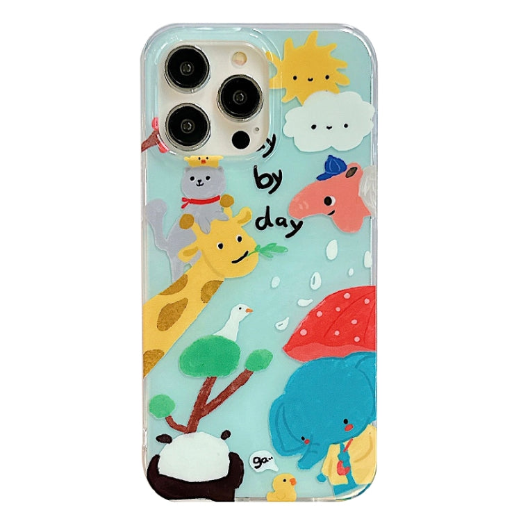 For iPhone 14 Pro Max IMD Cute Animal Pattern Phone Case(Giraffe) - free shipping - PMC TechLife - Order now!