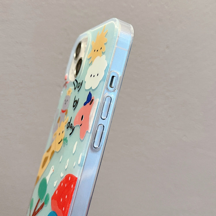 For iPhone 14 Pro Max IMD Cute Animal Pattern Phone Case(Giraffe) - free shipping - PMC TechLife - Order now!
