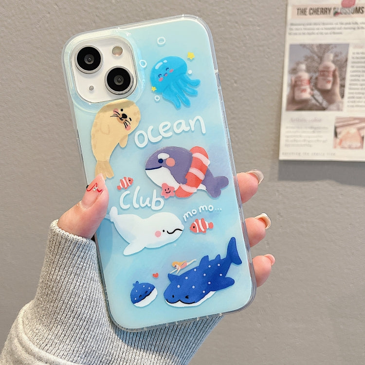 For iPhone 13 Pro IMD Cute Animal Pattern Phone Case(Seal) - free shipping - PMC TechLife - Order now!
