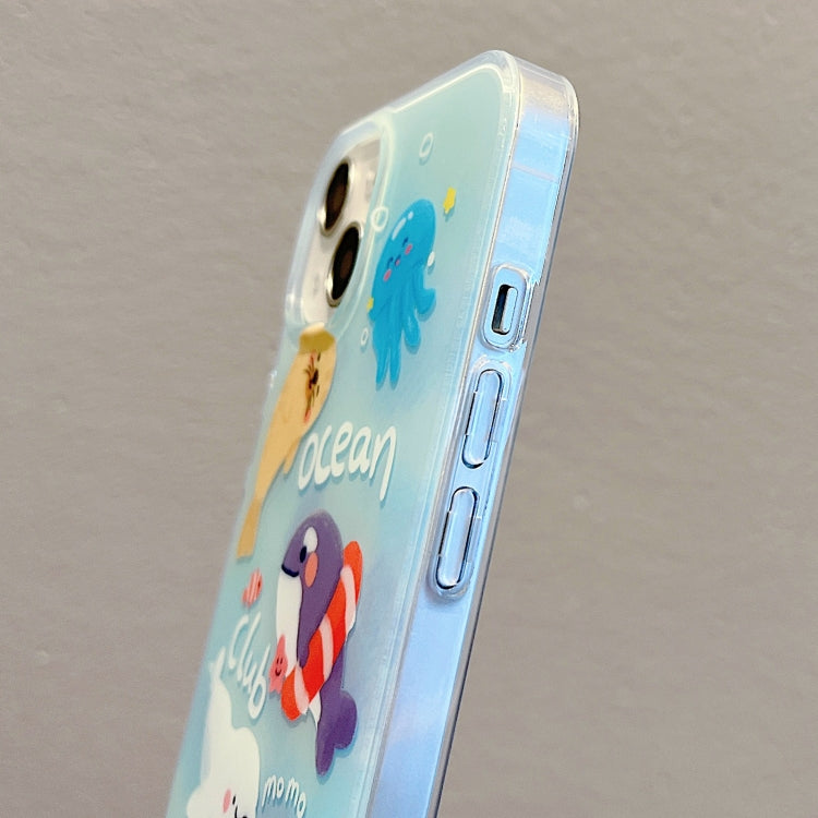 For iPhone 13 Pro IMD Cute Animal Pattern Phone Case(Seal) - free shipping - PMC TechLife - Order now!